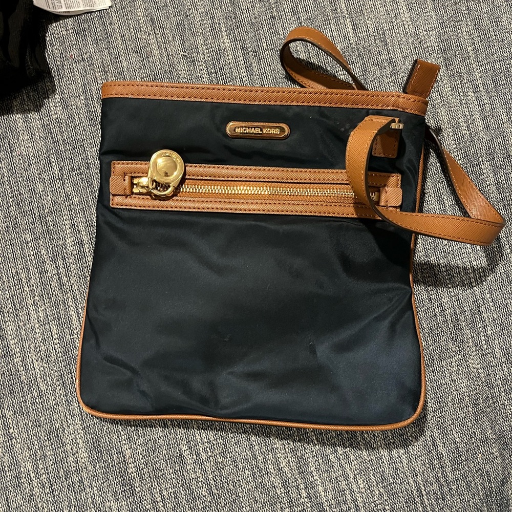 MICHAEL Michael Kors Black and Tan Crossbody Bag